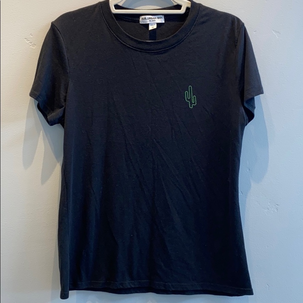 Sub_Urban Riot Black Cactus Tee - Picture 2 of 5